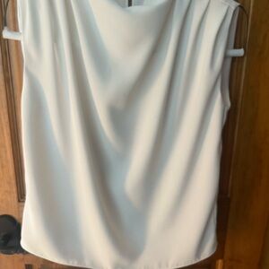 Amanda Uprichard Cream Drape Blouse